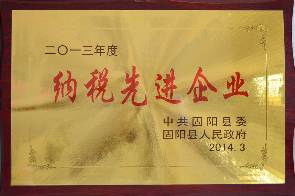 納稅先進(jìn)企業(yè)