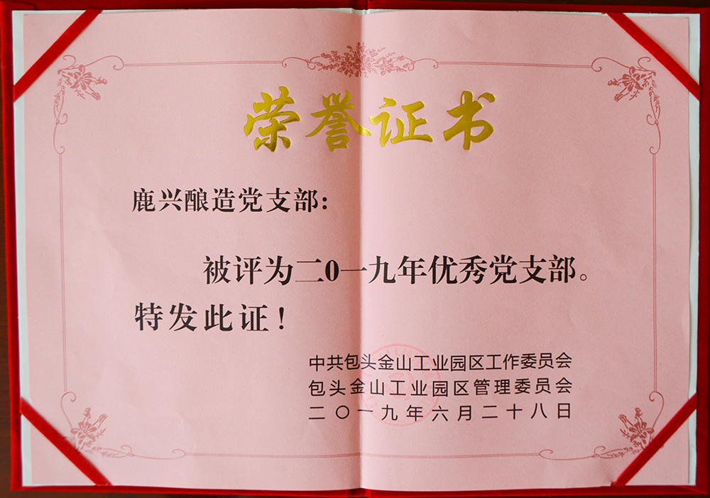 獲獎證書